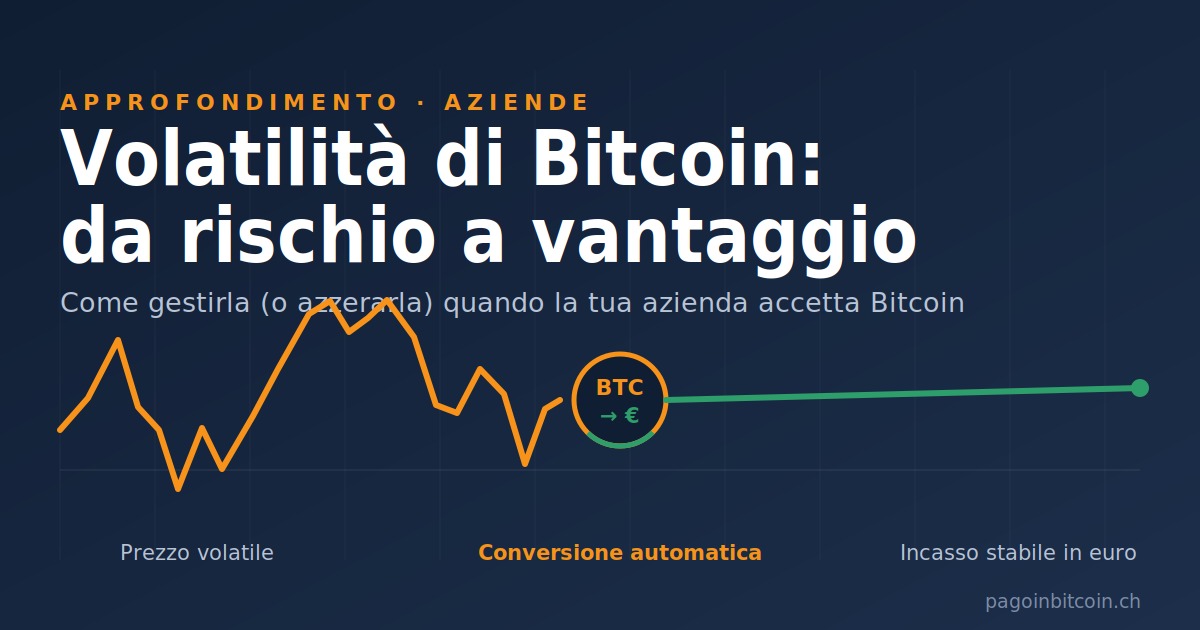 Copertina: la volatilità di Bitcoin, da rischio a vantaggio per le aziende